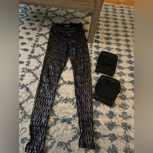 Pole dance sticky leggings and knee pads